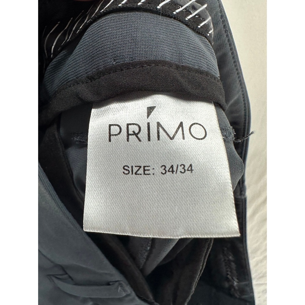 Primo Golf Pants Mens 34x34 Dark Gray Stretch‎ Performance Tapered Trousers - Picture 3 of 11